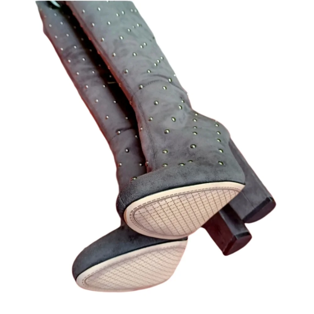 🔥NEW Minor call outs $159 Jessica Simpson Gray Bressy Tall Fashion Boot 7 - Picture 3 of 10